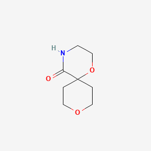 molecular formula C8H13NO3 B14889782 1,9-Dioxa-4-azaspiro[5.5]undecan-5-one 