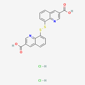 8,8'-Disulfanediylbis(quinoline-3-carboxylic acid) dihydrochloride