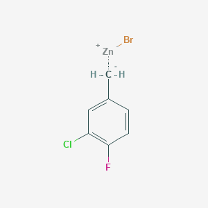 3-Chloro-4-fluorobenzylzinc bromide