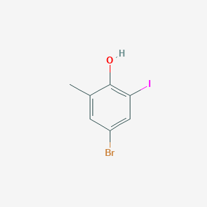 4-Bromo-2-iodo-6-methylphenol