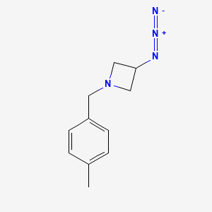 molecular formula C11H14N4 B1488983 3-叠氮化物-1-(4-甲基苄基)氮杂环丁 CAS No. 2097946-90-0