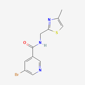 5-Bromo-N-((4-methylthiazol-2-yl)methyl)nicotinamide