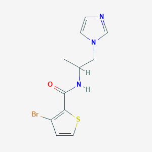 n-(1-(1h-Imidazol-1-yl)propan-2-yl)-3-bromothiophene-2-carboxamide