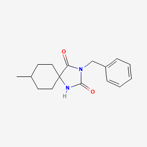 molecular formula C16H20N2O2 B14889845 3-Benzyl-8-methyl-1,3-diazaspiro[4.5]decane-2,4-dione 