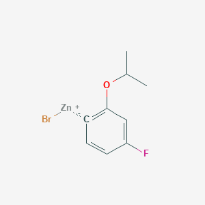 molecular formula C9H10BrFOZn B14889866 (4-Fluoro-2-i-propyloxyphenyl)Zinc bromide 