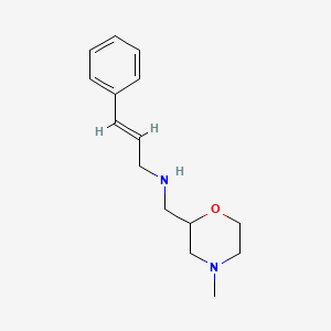 molecular formula C15H22N2O B14889869 n-((4-Methylmorpholin-2-yl)methyl)-3-phenylprop-2-en-1-amine 