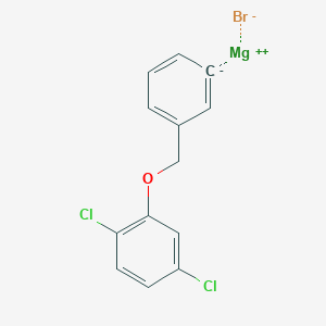 molecular formula C13H9BrCl2MgO B14889883 3-(2,5-Dichlorophenoxymethyl)phenylmagnesium bromide 