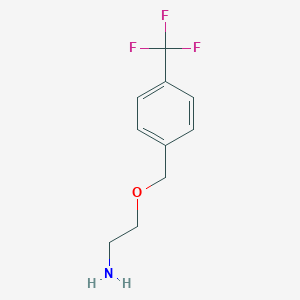 molecular formula C10H12F3NO B14889887 2-((4-(Trifluoromethyl)benzyl)oxy)ethanamine 