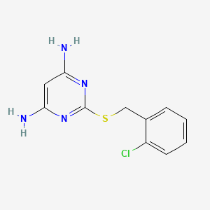 2-(2-Chloro-benzylsulfanyl)-pyrimidine-4,6-diamine