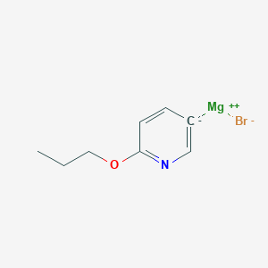 molecular formula C8H10BrMgNO B14889903 6-Propoxypyridin-3-ylmagnesium bromide 