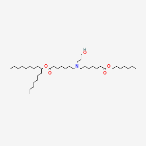 molecular formula C40H79NO5 B14889915 Heptyl 7-((7-(hexadecan-8-yloxy)-7-oxoheptyl)(3-hydroxypropyl)amino)heptanoate 