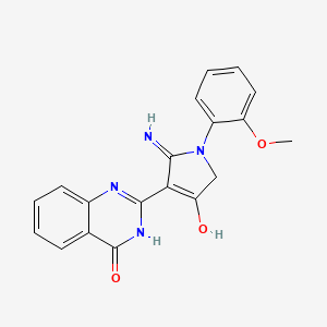 2-[5-amino-1-(2-methoxyphenyl)-3-oxo-2H-pyrrol-4-yl]-1H-quinazolin-4-one