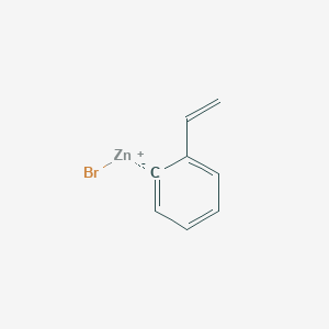 molecular formula C8H7BrZn B14889927 2-StyrenylZinc bromide 