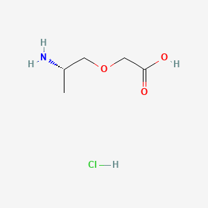 molecular formula C5H12ClNO3 B14889947 (S)-2-(2-Aminopropoxy)acetic acid hydrochloride 