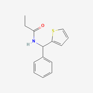 n-(Phenyl(thiophen-2-yl)methyl)propionamide