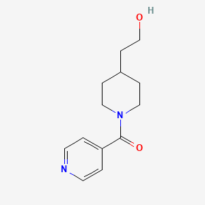 molecular formula C13H18N2O2 B1488996 (4-(2-Hydroxyethyl)piperidin-1-yl)(pyridin-4-yl)methanone CAS No. 2098066-72-7