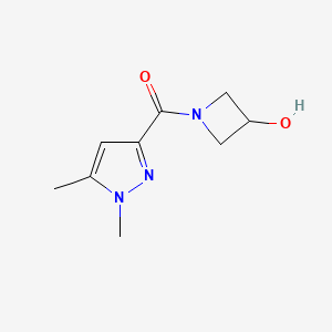 (1,5-dimethyl-1H-pyrazol-3-yl)(3-hydroxyazetidin-1-yl)methanone