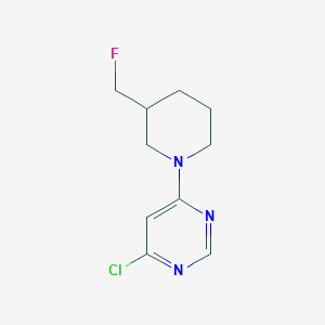 molecular formula C10H13ClFN3 B1488998 4-氯-6-(3-(氟甲基)哌啶-1-基)嘧啶 CAS No. 2092664-48-5