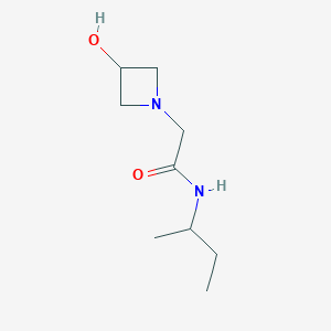 molecular formula C9H18N2O2 B1488999 N-(butan-2-yl)-2-(3-hydroxyazetidin-1-yl)acetamide CAS No. 1341292-33-8