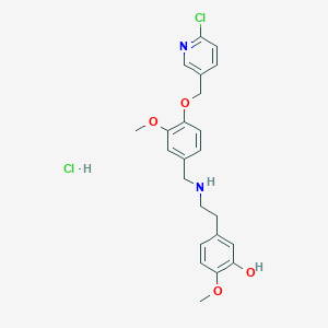 N-[[4-[(6-Chloro-3-pyridinyl)methoxy]-3-methoxyphenyl]methyl]-3,4-dimethoxybenzeneethanamine hydrochloride