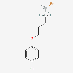 molecular formula C10H12BrClOZn B14890001 (4-(4-Chlorophenoxy)butyl)Zinc bromide 