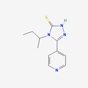 molecular formula C11H14N4S B14890005 4-(Sec-butyl)-5-(pyridin-4-yl)-4h-1,2,4-triazole-3-thiol 