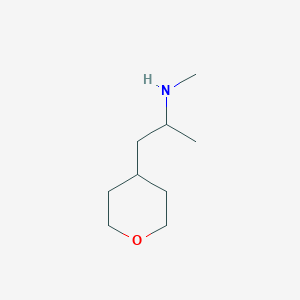 molecular formula C9H19NO B1489001 N-methyl-1-(tetrahydro-2H-pyran-4-yl)propan-2-amine CAS No. 1251099-53-2