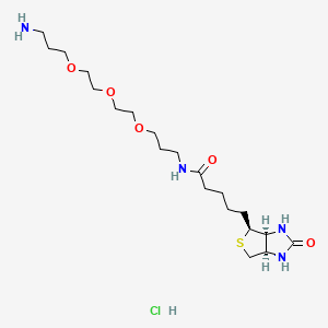 molecular formula C20H39ClN4O5S B14890041 N-[3-[2-[2-(3-Aminopropoxy)ethoxy]ethoxy]propyl]-biotinamide HCl 