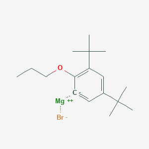 molecular formula C17H27BrMgO B14890042 (3,5-Di-t-butyl-2-N-propyloxyphenyl)magnesium bromide 