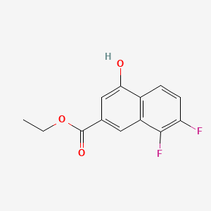 Ethyl 7,8-difluoro-4-hydroxy-2-naphthoate