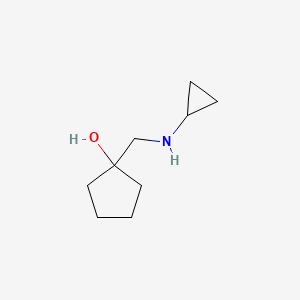 molecular formula C9H17NO B1489005 1-[(Cyclopropylamino)methyl]cyclopentan-1-ol CAS No. 1341977-30-7