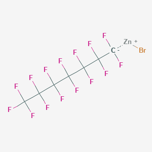 molecular formula C7BrF15Zn B14890050 PerfluoroheptylZinc bromide 