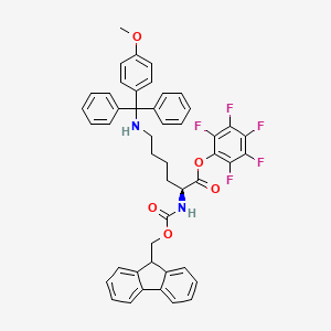 molecular formula C47H39F5N2O5 B14890063 Fmoc-Lys(Mmt)-OPfp (Fmoc-L-Lys(Mmt)-OPfp) 