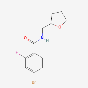 4-Bromo-2-fluoro-N-((tetrahydrofuran-2-yl)methyl)benzamide