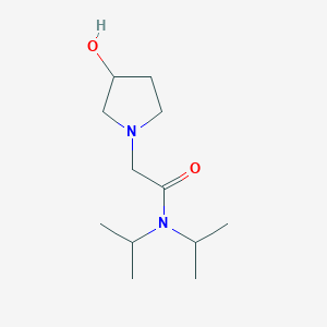 2-(3-hydroxypyrrolidin-1-yl)-N,N-bis(propan-2-yl)acetamide