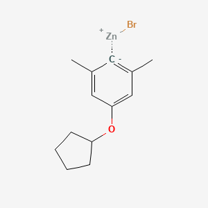 4-Cyclopentyloxy-2,6-dimethylphenylZinc bromide