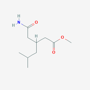 Methyl 3-(2-amino-2-oxoethyl)-5-methylhexanoate