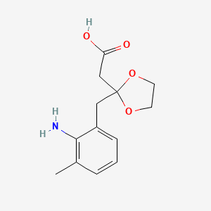 2-(2-(2-Amino-3-methylbenzyl)-1,3-dioxolan-2-yl)acetic acid