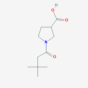 1-(3,3-Dimethylbutanoyl)pyrrolidine-3-carboxylic acid