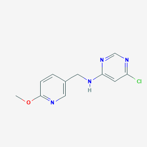 6-chloro-N-((6-methoxypyridin-3-yl)methyl)pyrimidin-4-amine