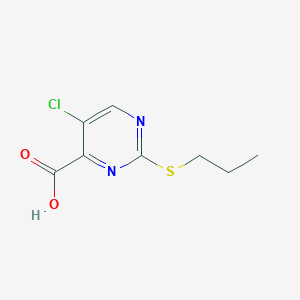 5-Chloro-2-(propylsulfanyl)pyrimidine-4-carboxylic acid