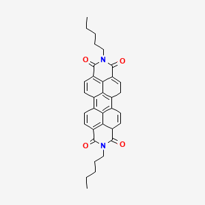 molecular formula C34H32N2O4 B14890166 7,18-dipentyl-7,18-diazaheptacyclo[14.6.2.22,5.03,12.04,9.013,23.020,24]hexacosa-1(23),2,4(9),5(25),10,12,14,16(24),21-nonaene-6,8,17,19-tetrone 