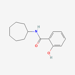 molecular formula C14H19NO2 B14890178 N-cycloheptyl-2-hydroxybenzamide 