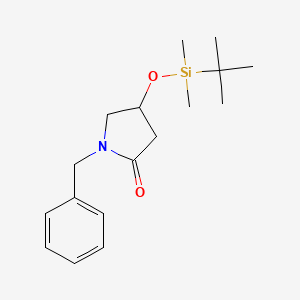 molecular formula C17H27NO2Si B14890179 1-Benzyl-4-((tert-butyldimethylsilyl)oxy)pyrrolidin-2-one 