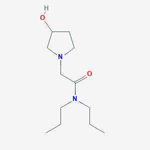molecular formula C12H24N2O2 B1489019 2-(3-hydroxypyrrolidin-1-yl)-N,N-dipropylacetamide CAS No. 1342041-41-1