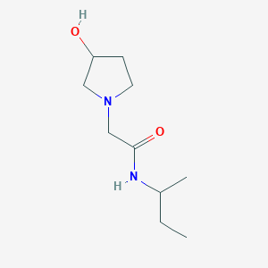 N-(butan-2-yl)-2-(3-hydroxypyrrolidin-1-yl)acetamide