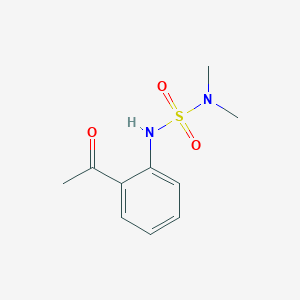 molecular formula C10H14N2O3S B14890206 N'-(2-Acetylphenyl)-N,N-dimethylsulfamide 