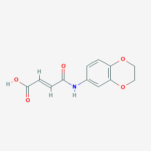 molecular formula C12H11NO5 B14890207 (2E)-4-(2,3-dihydro-1,4-benzodioxin-6-ylamino)-4-oxobut-2-enoic acid 