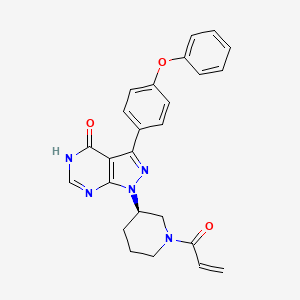 (R)-1-(3-(4-Hydroxy-3-(4-phenoxyphenyl)-1H-pyrazolo[3,4-d]pyrimidin-1-yl)piperidin-1-yl)prop-2-en-1-one