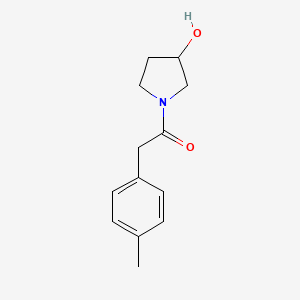 molecular formula C13H17NO2 B1489023 1-(3-Hydroxypyrrolidin-1-yl)-2-(4-methylphenyl)ethan-1-one CAS No. 1342554-40-8